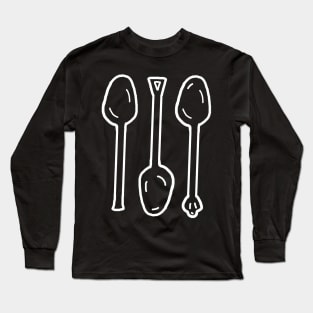 Spoons White Long Sleeve T-Shirt